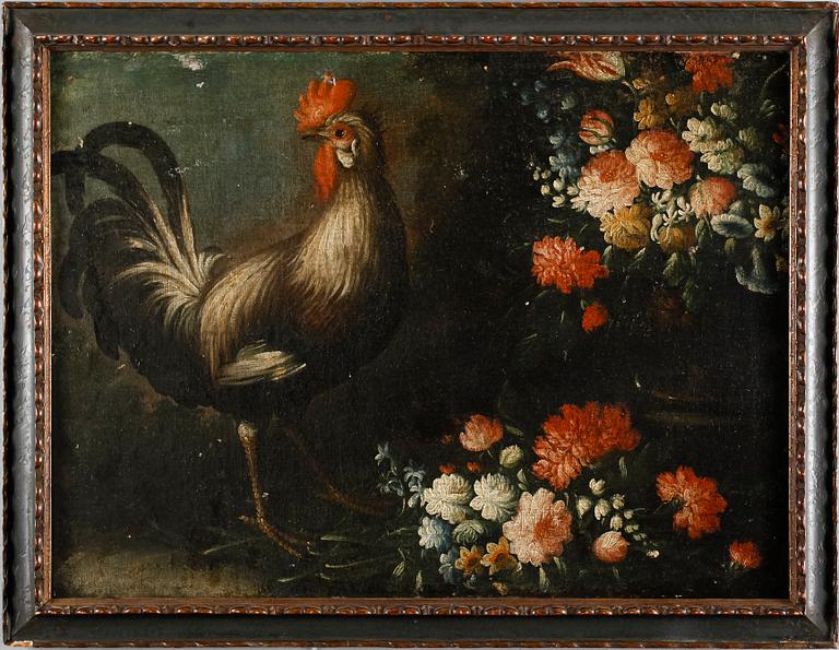 OKÄND KONSTNÄR, olja på duk, dubblerad, 1600-/1700-tal.