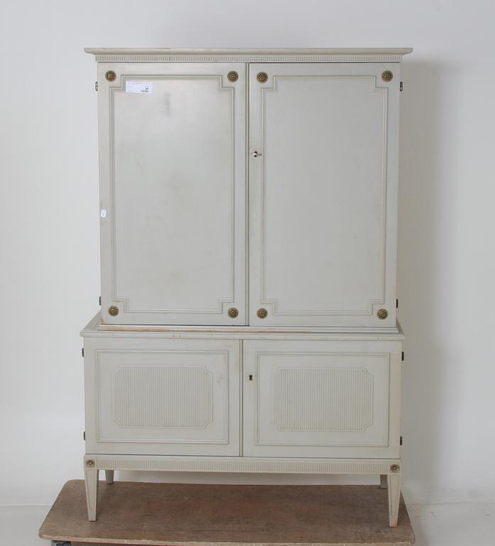 MATSALSMÖBLEMANG, 8 delar, gustaviansk stil.