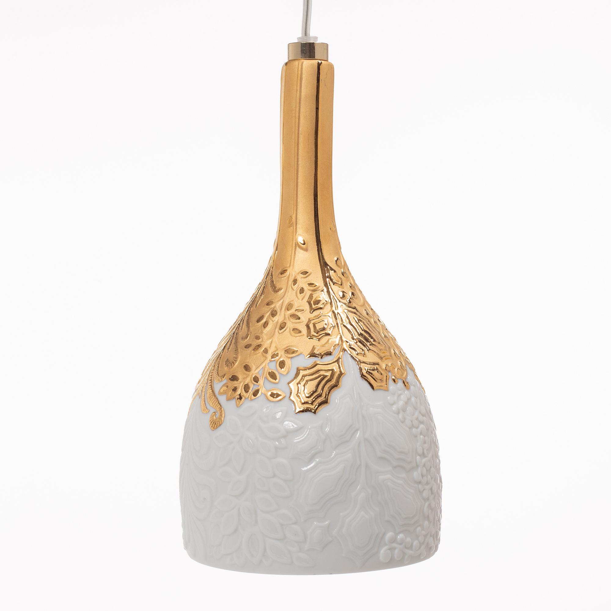 Lladró, four window lamps, "Naturofantastic lamp", Spain.