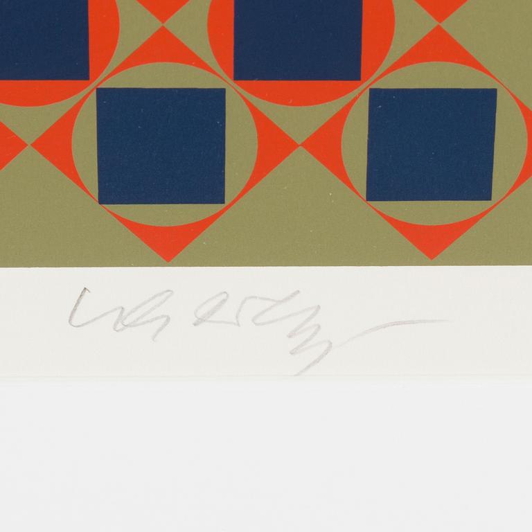 VICTOR VASARELY, färgserigrafi signerad och numrerad 66/275.