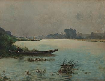 777. Gustaf (Gustave) Adelswärd, River landscape from France.