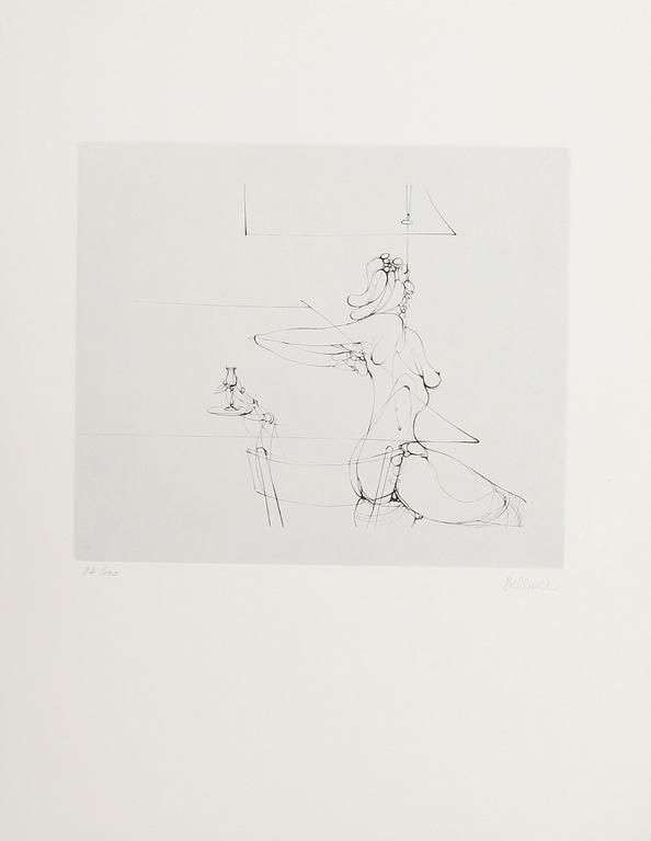 HANS BELLMER, 7 st, etsningar, signerade och numrerade 87/100.