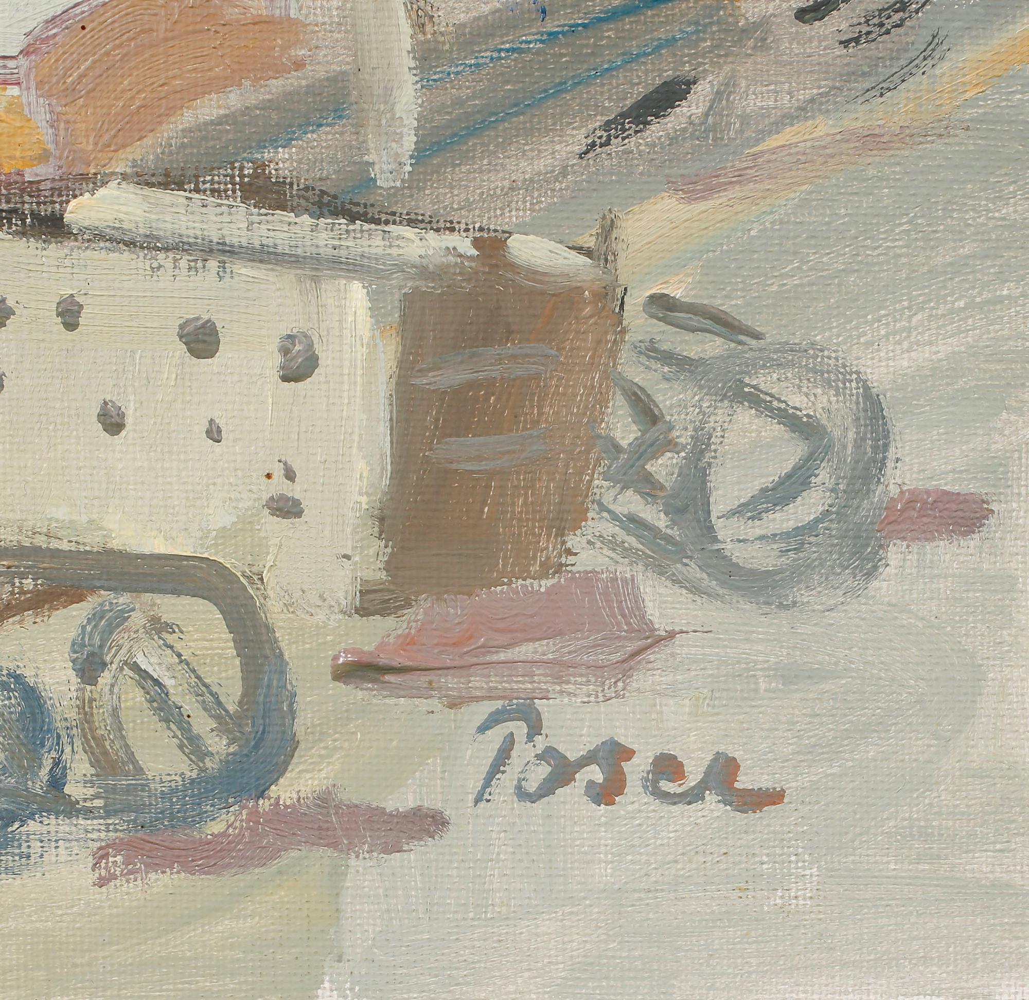 MARTIN POSER, oil on canvas, signed.