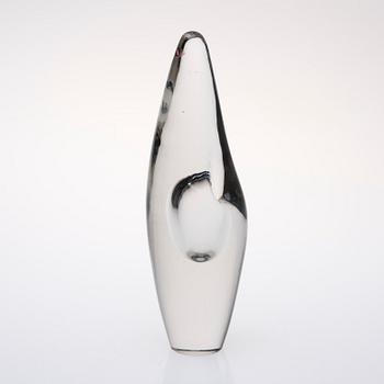 VAS, glas, "Orkidea", signerad Timo Sarpaneva -3568, Iittala. Formgiven 1954.
