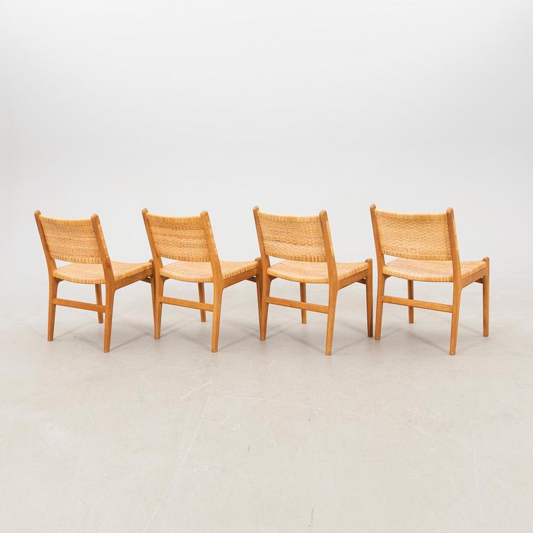 Hans J. Wegner, stolar 4 st modell "CH31", Carl Hansen & Son, Danmark 1900-talets senare del.