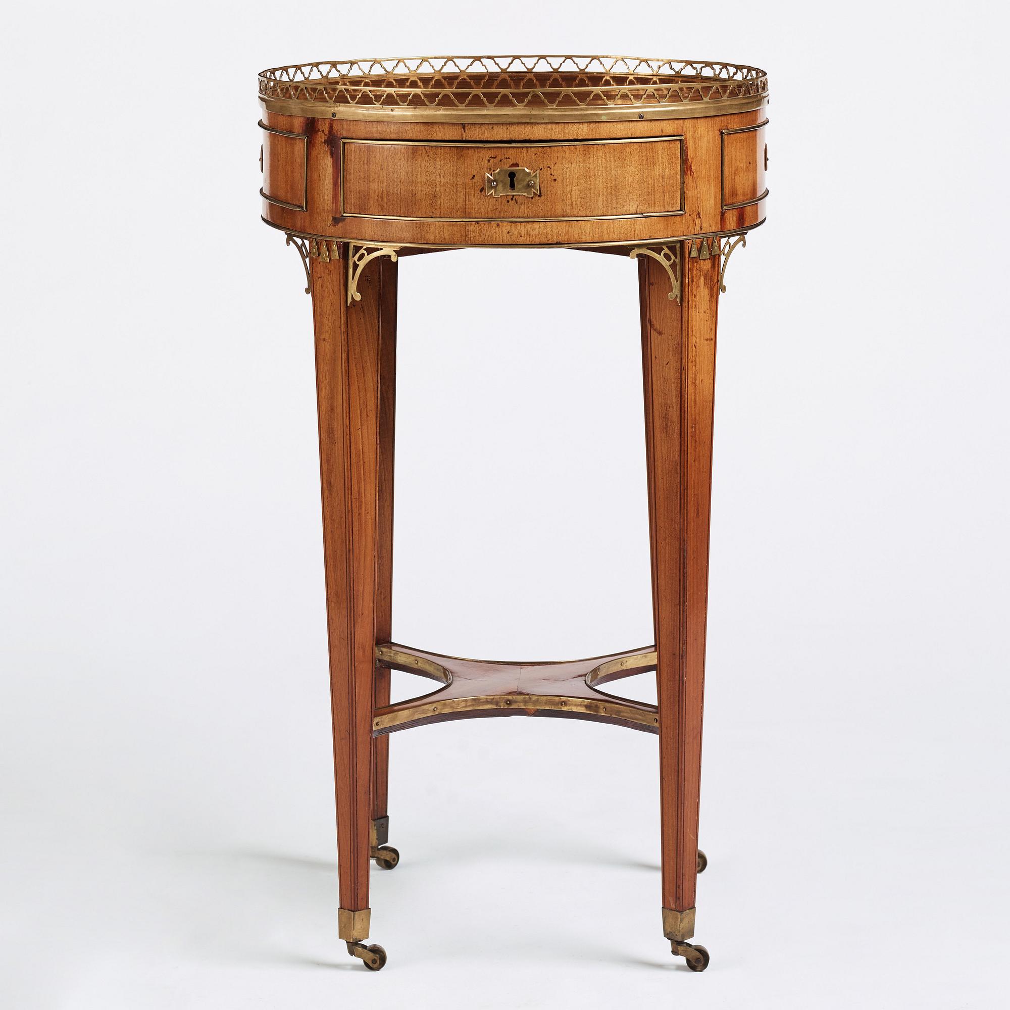 Bord, tillskrivet Carl Diedric Fick (mästare 1776-1806 i Stockholm), Sengustavianskt.