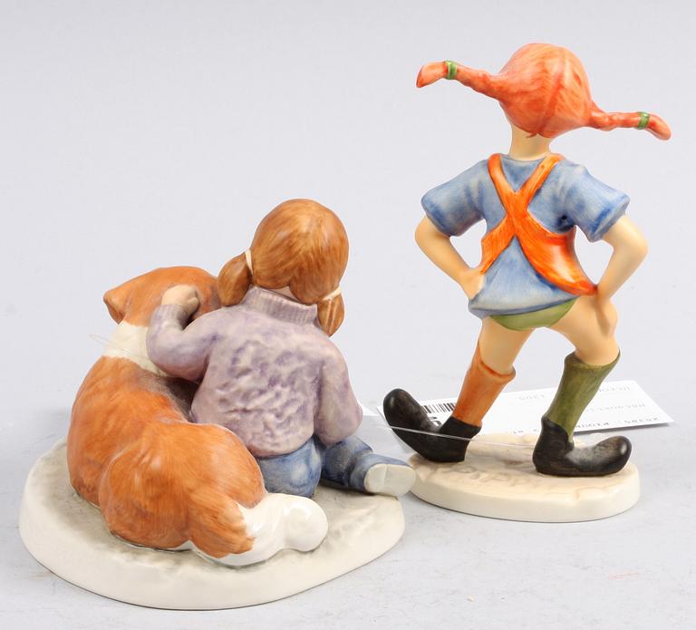 FIGURINER, 2 st, porslin, Goebel.