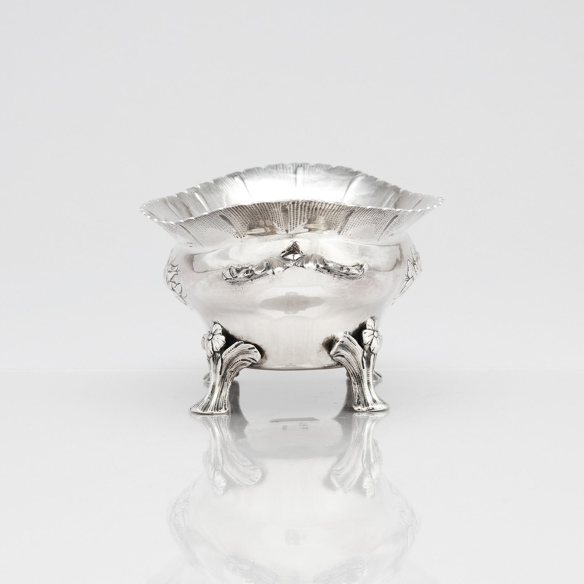 Simson Ryberg, konfektskål, silver, Stockholm 1791.