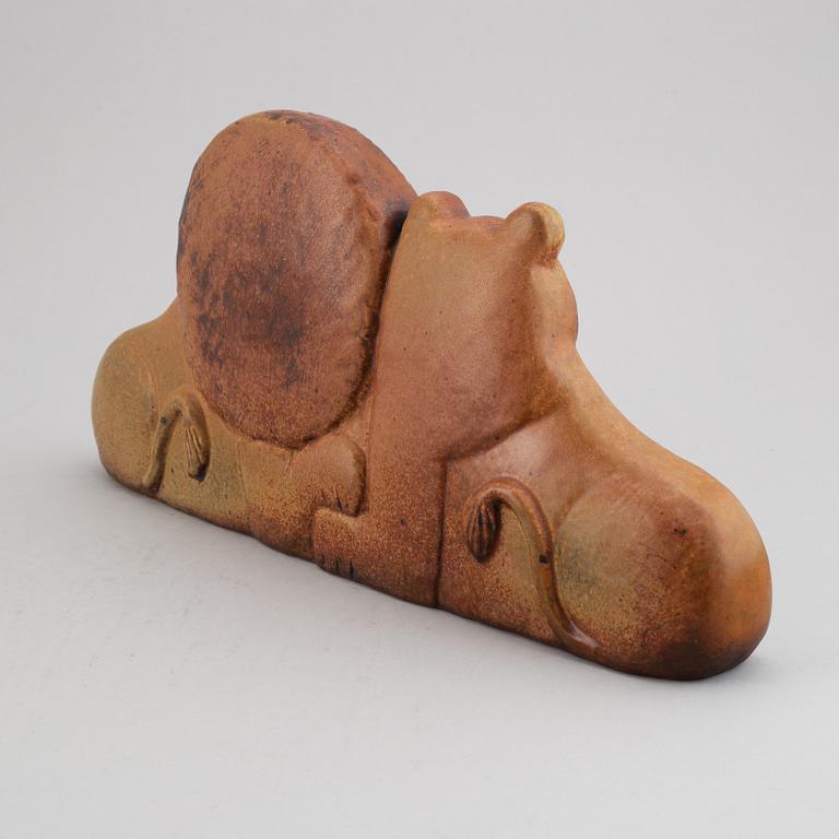 Lisa Larson, figurin, lejon, stengods, Gustavsberg.