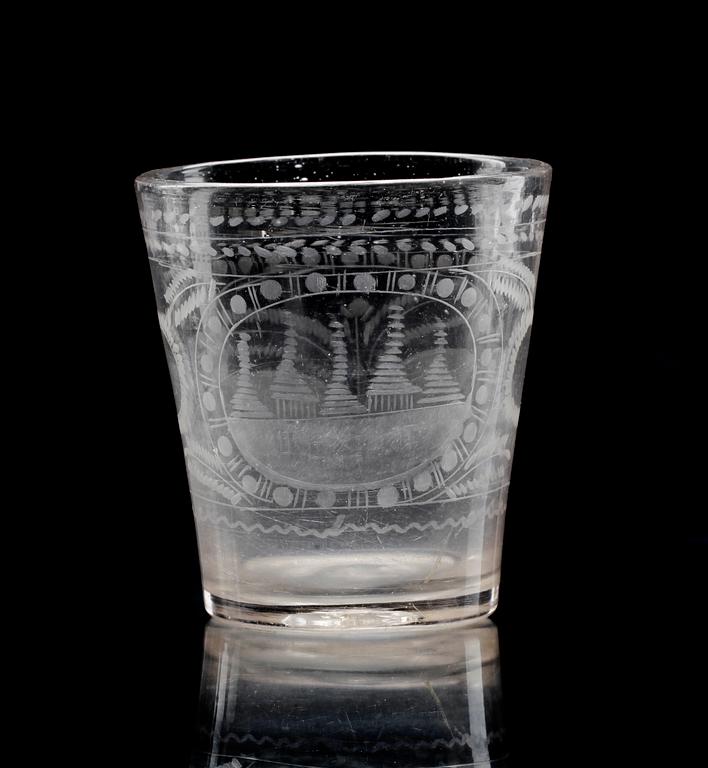 GLAS, barock, Böhmen, 1700-tal.