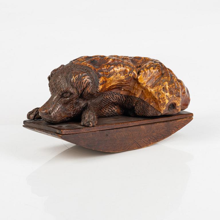 A carved wood ink dryer, second half of the 19th Century.