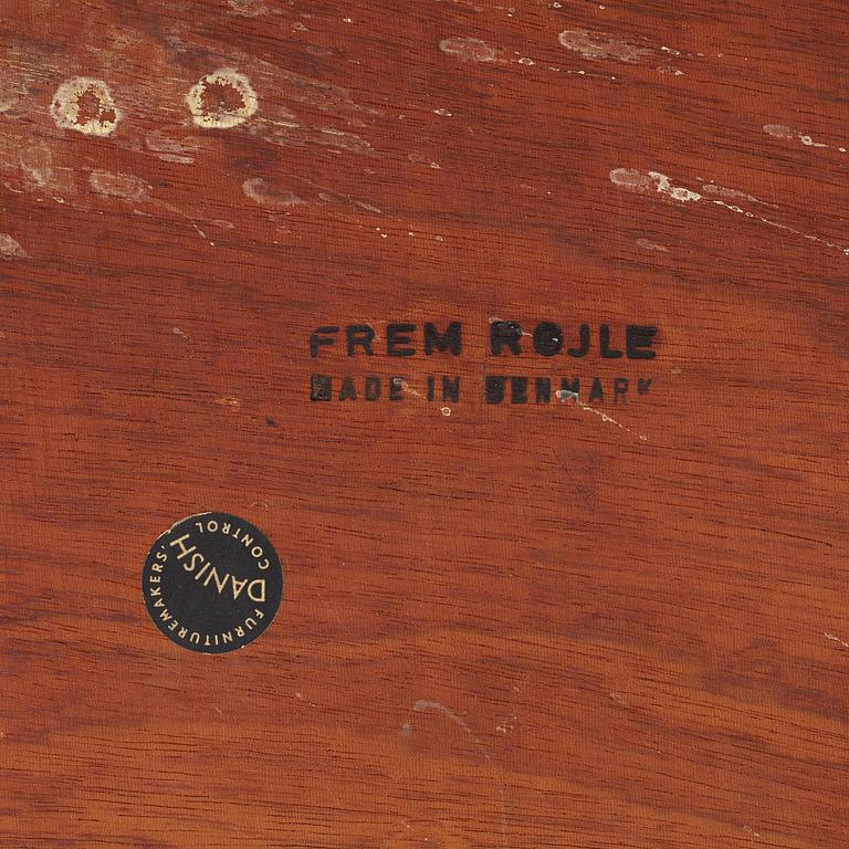 Hans Olsen, a five-piece teak fining suite from Frem Røjle, Denmark, 1950's/60's.