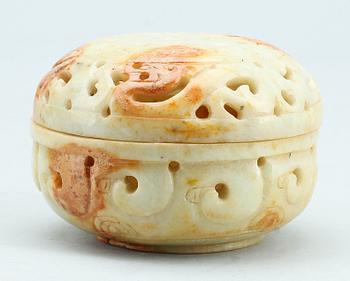BUR FÖR SYRSOR, nefrit, Kina, 1900-tal.