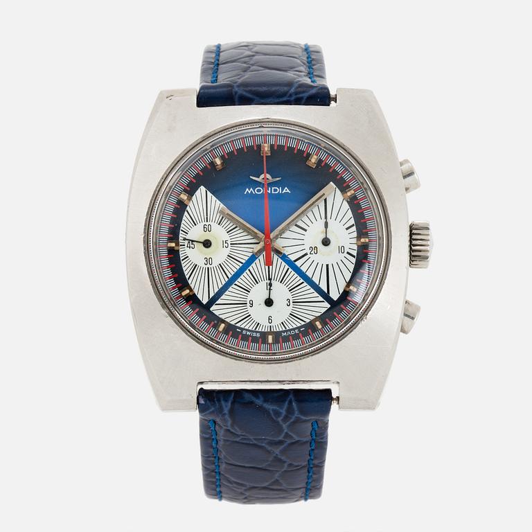 MONDIA, wristwatch, chronograph, 38 x 44 mm.
