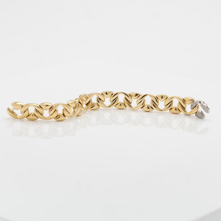 Armband 18K guld med diamanter, Chiampesan, Italien.