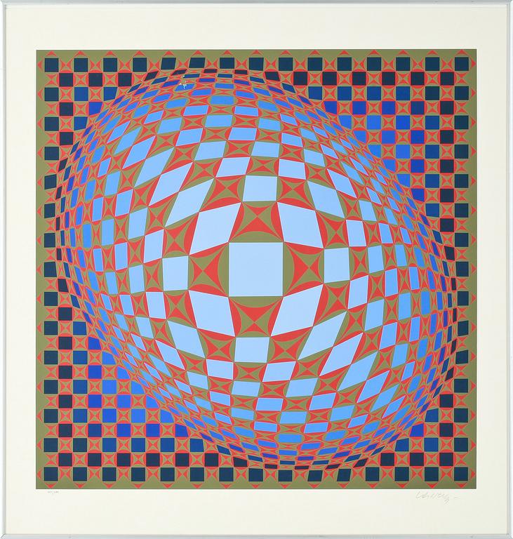 VICTOR VASARELY, seriegrafi, sign o numr 209/275.