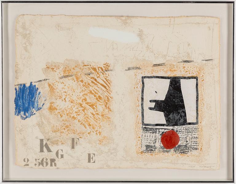 JAMES COIGNARD, carborundum etching, signed and numbered 69/75.