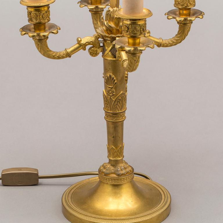 BORDSLAMPA, sk. Lampa à Bouillotte, empire-stil.
