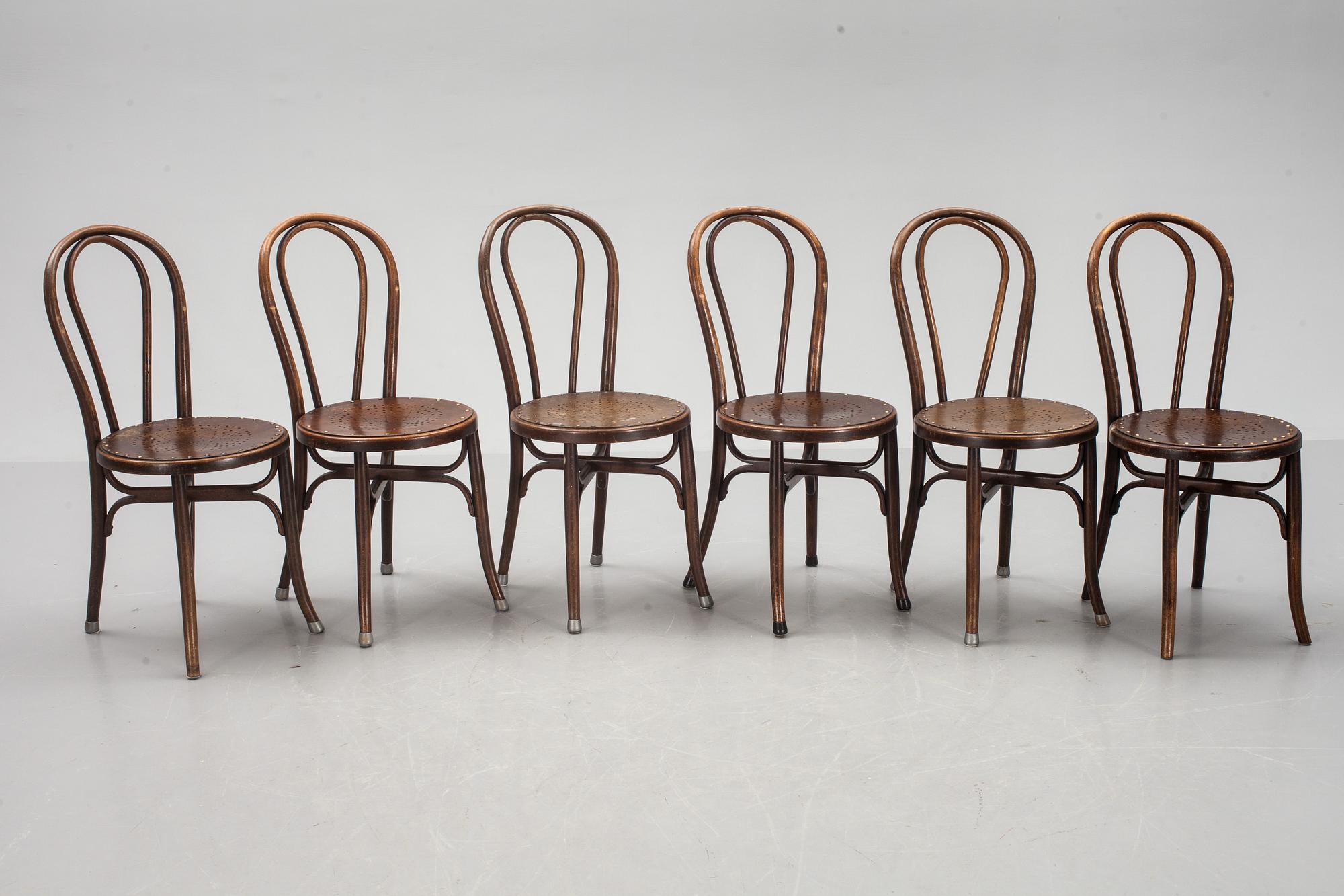 STOLAR, 6 st, Thonettyp, 1900-talets första hälft.