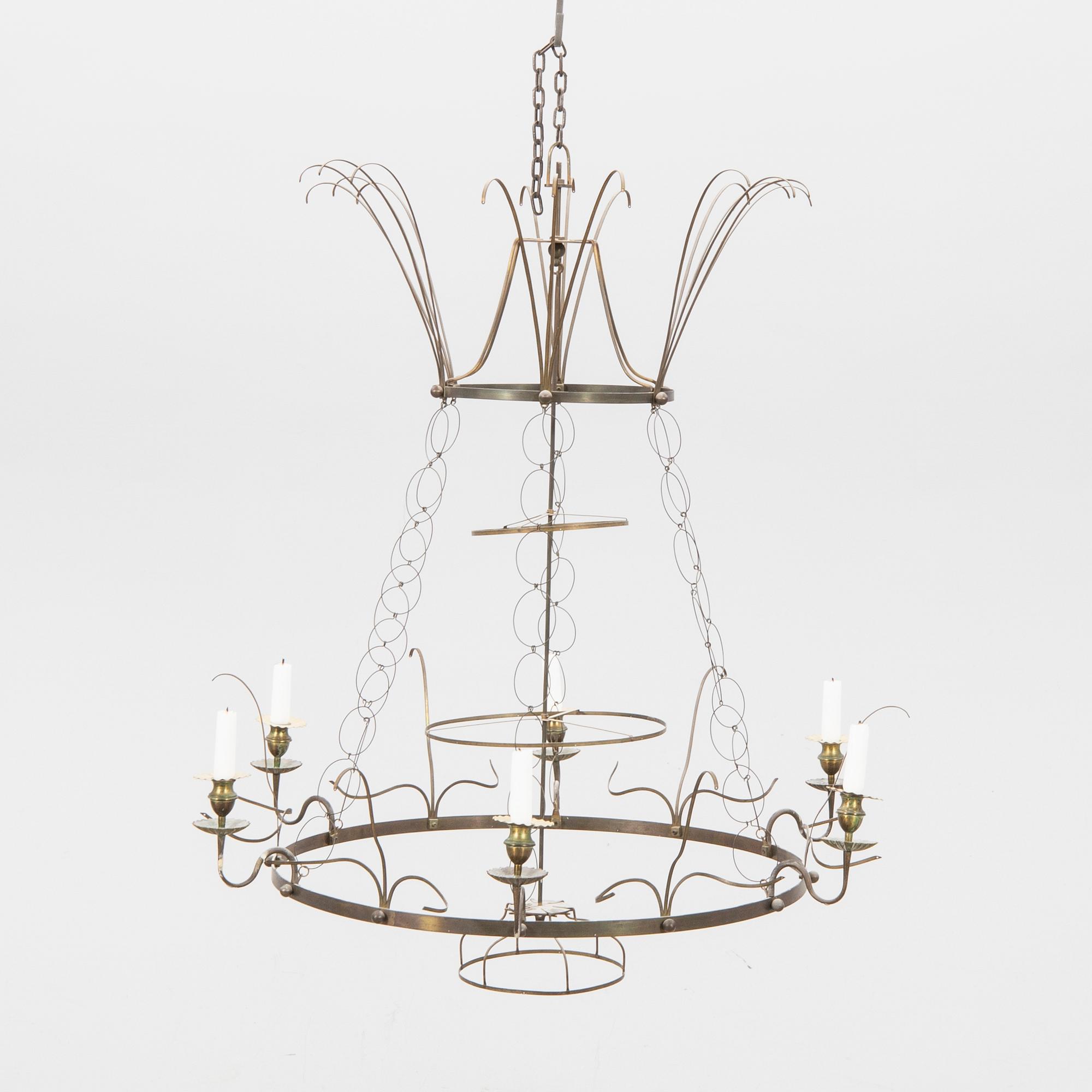 A 20th century chandelier.