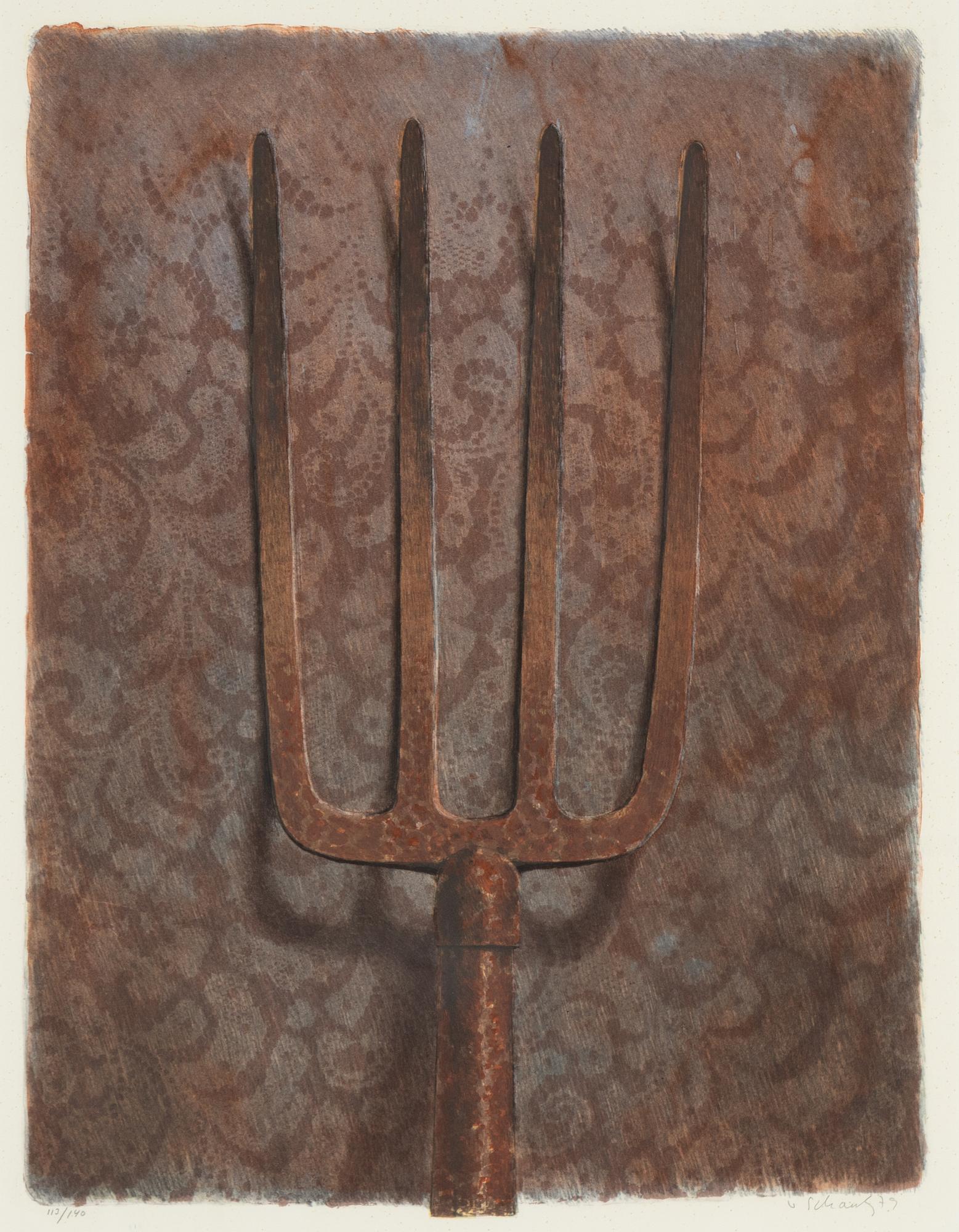 Philip von Schantz, lithograph in colours, 1979, signed 113/140.