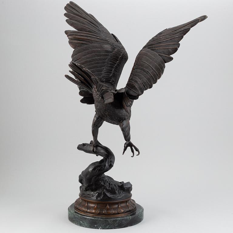 Jules Moigniez, efter. Skulptur. Signerad. Brons.