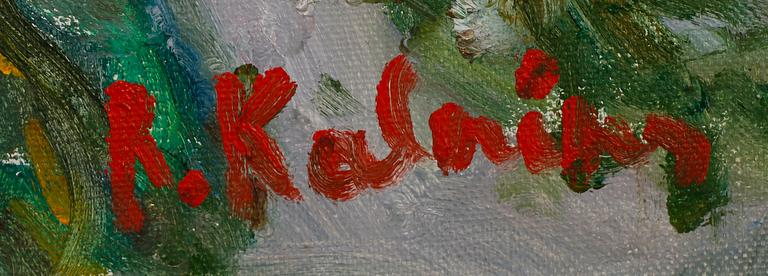 REINHOLDS KALNINS, olja på duk, signerad.
