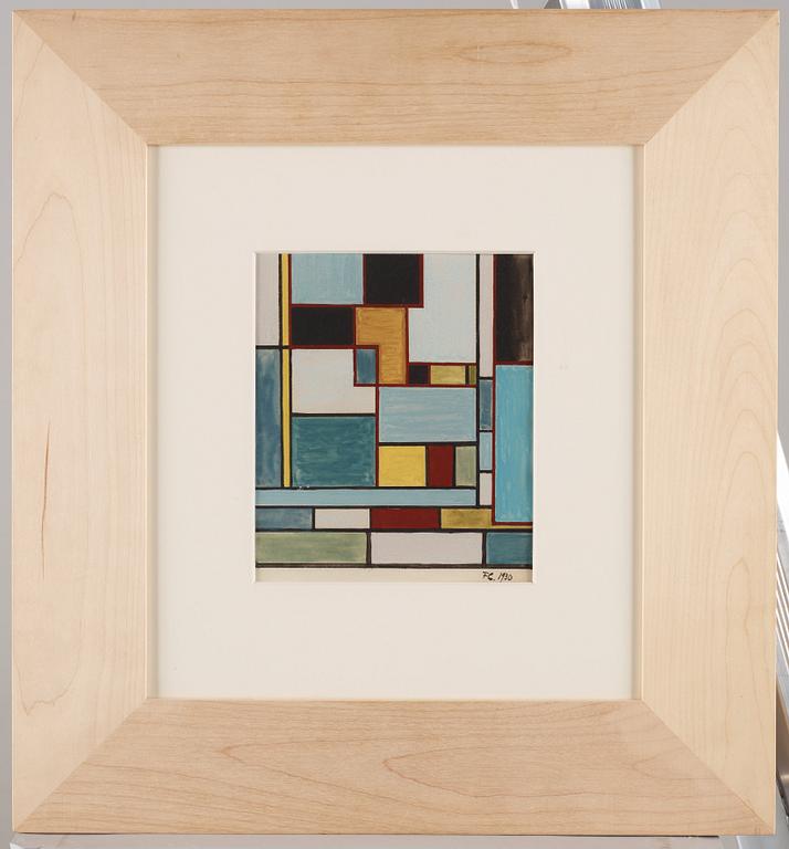 Franciska Clausen, "Composition Néoplasticiste".