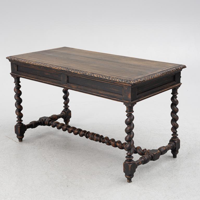 A Baroque style desk, circa 1900.