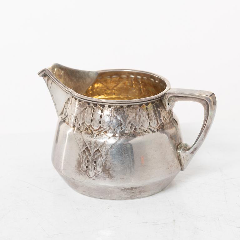 Coffee service, 3 pieces, silver, Art Nouveau, Anna Ohlsson & Co Östersund, 1910.