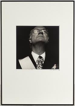 Hans Gedda, photograph signed and dated -96.