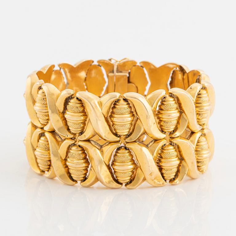 Bracelet, 18K gold, Italian mark.