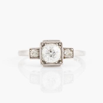 Old cut diamond ring, Strömdahls.