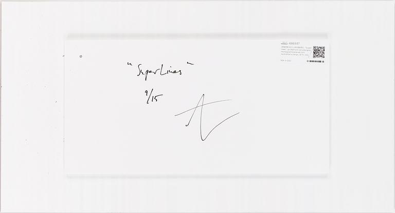 ANDREAS LUNDBERG, "Super lines", gicleetryck på plexiglas, monogramsignerad och numrerad a tergo, 9/15.