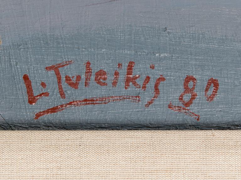 Leonardas Tuleikis, olja på duk, signerad och daterad -80.