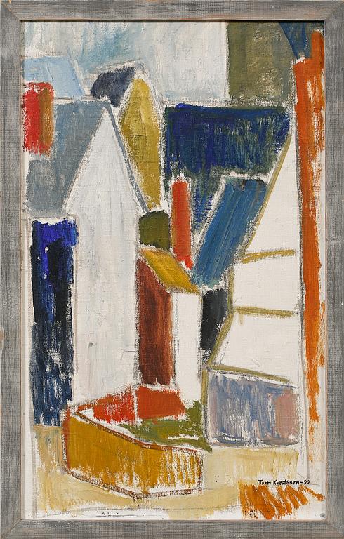 TOM KRESTESEN, olja på duk, signerad och daterad -50.