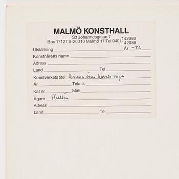 CO Hultén, blandteknik på papper, signerad och utförd på 1940-talet.