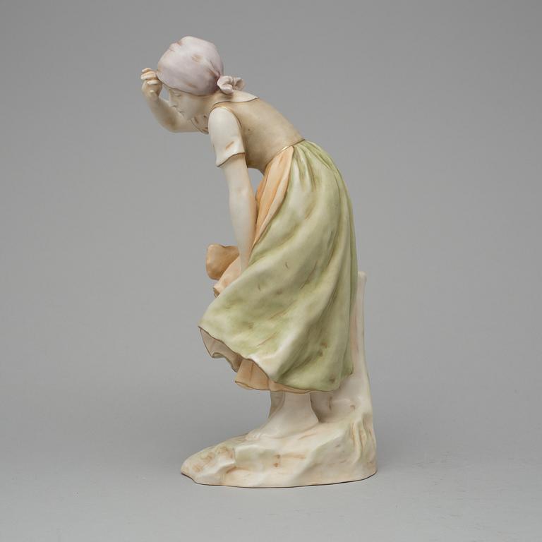 A figurine by Doebird, Wahliss, Royal Vienna, Austria.