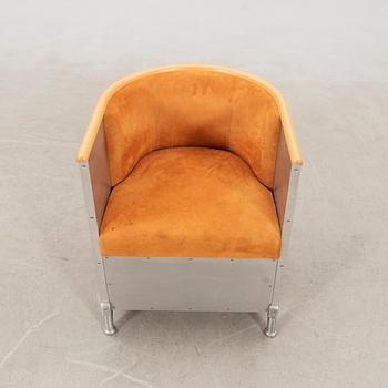 Mats Theselius, armchair, "Aluminium Chair" for Källemo, late 20th century.