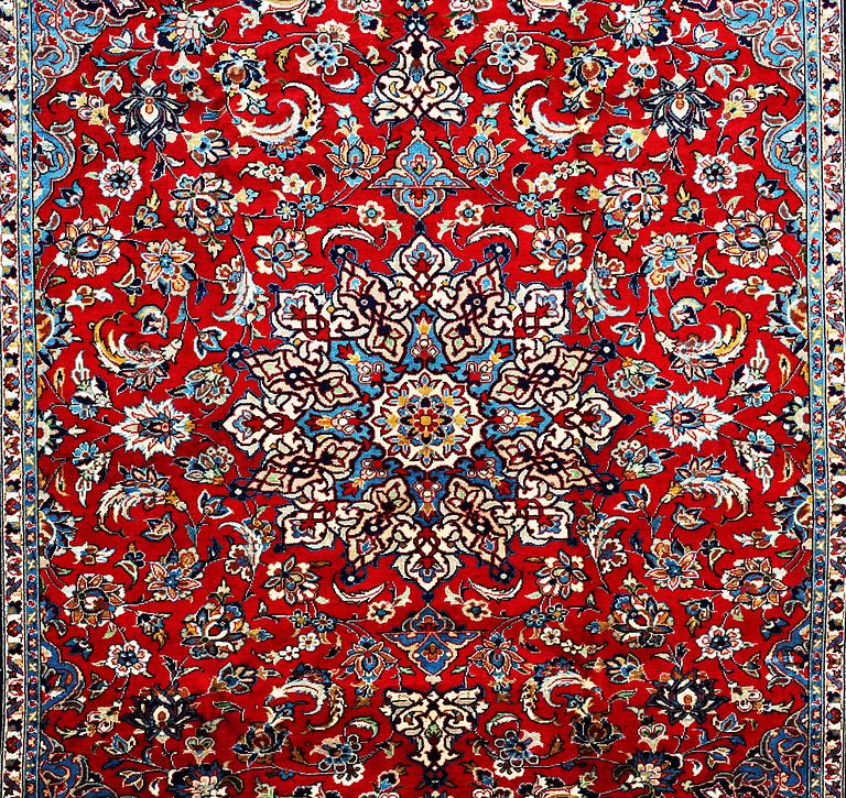 A carpet, Mashad, ca 345 x 242 cm.