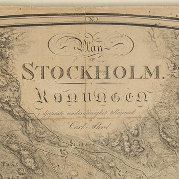MAP/ENGRAVING, by Carl Akrell, 19th Century.