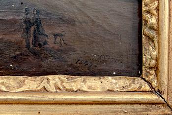 Pieter Francis Peters, oil canvas. Signed and dated 1849.