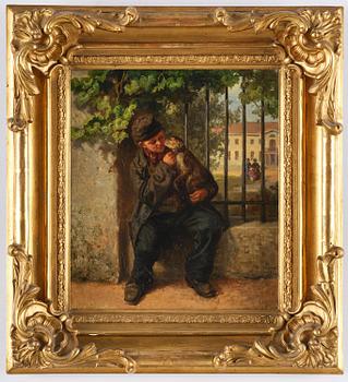 Josef Wilhelm Wallander, Translation: "Boy with monkey".