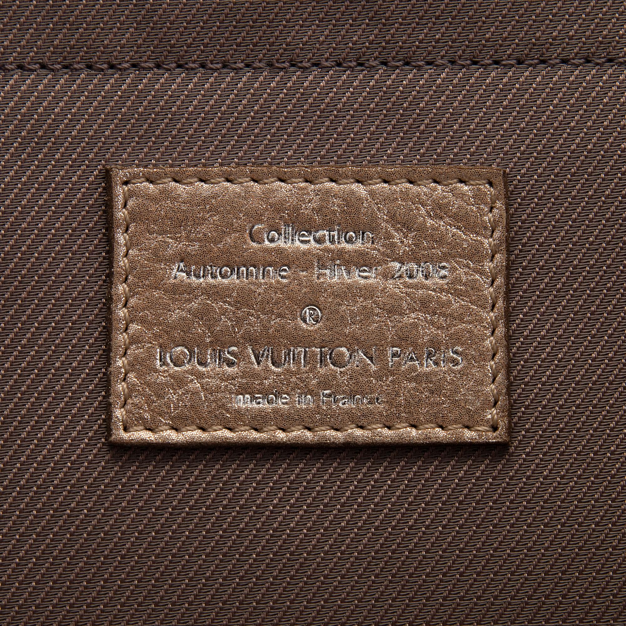 Louis Vuitton, a shimmer 'Halo' bag.