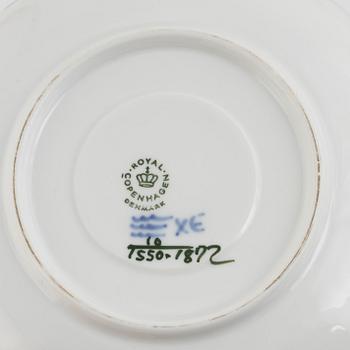 Tea and coffee set, 100 pieces, porcelain, "Blå Blomst", Royal Copenhagen, Denmark.