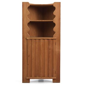 260. Axel Einar Hjorth, a stained pine "Utö" corner cabinet, Nordiska Kompaniet, Sweden, 1930s.