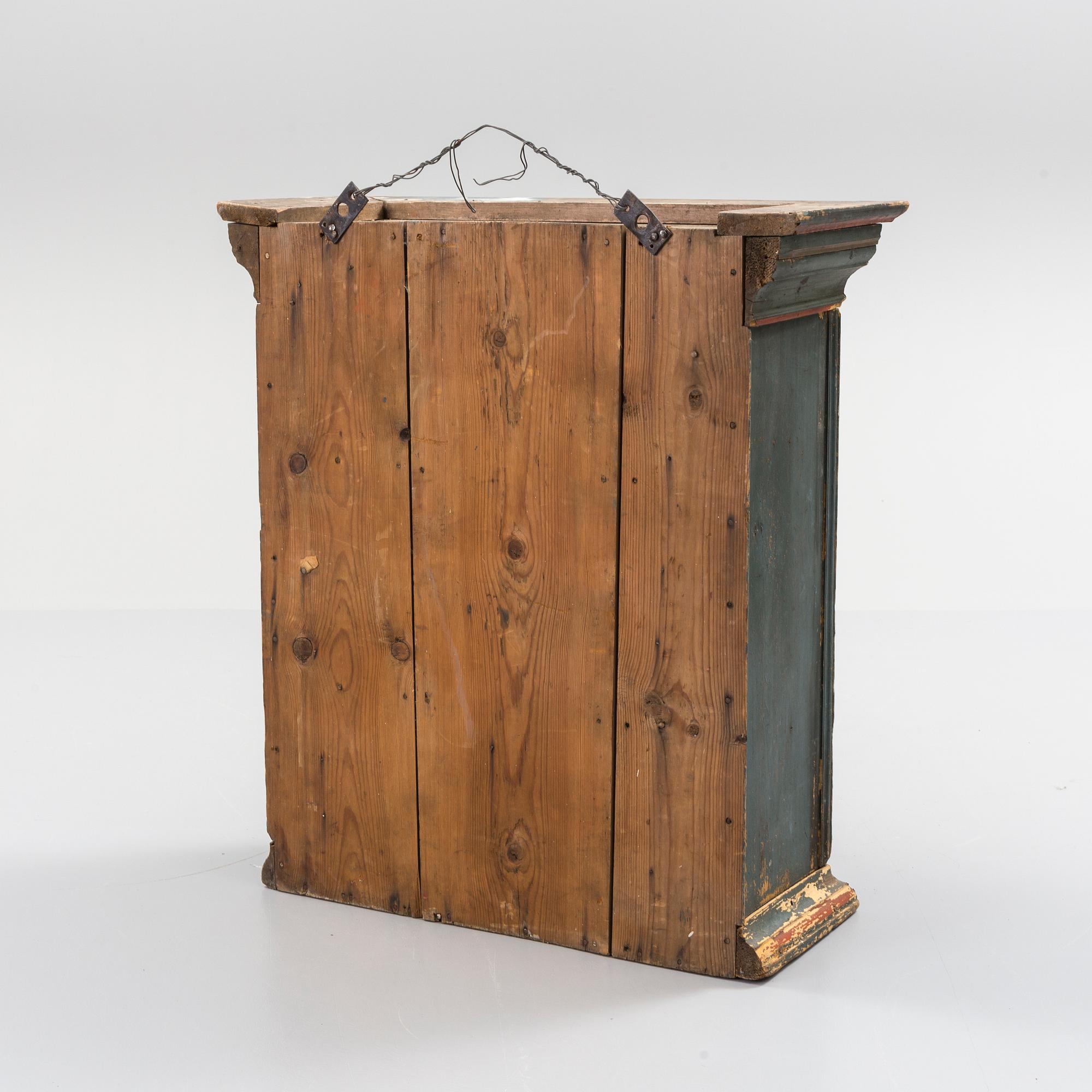 HÄNGSKÅP, allmoge, Delsbo, Hälsingland, märkt 1814 samt JLS EED 1836.