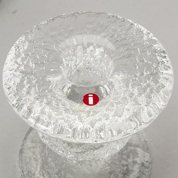 TIMO SARPANEVA, 8 candlesticks "Festivo", Iittala, 5 signed TS.