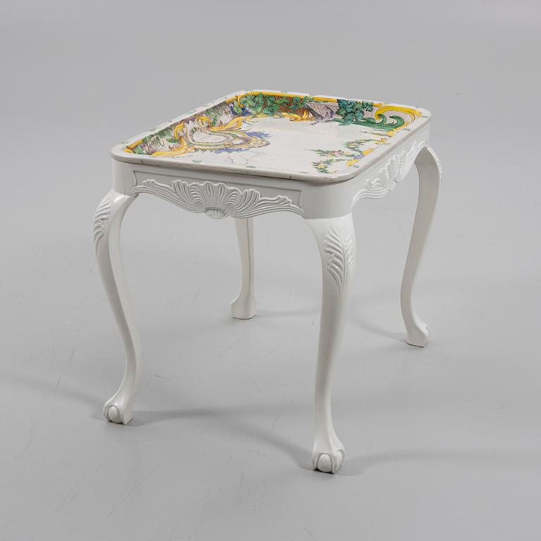 Brick table, faience, after Rörstrand, 1929.