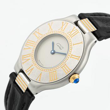 must de Cartier, Must 21, wristwatch, 31 mm.